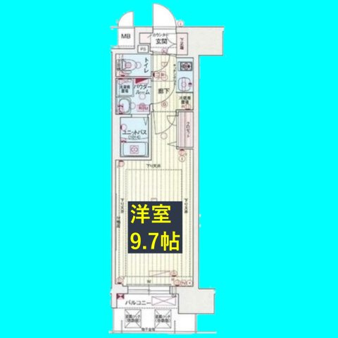 プレサンス久屋大通セントラルパークの間取り