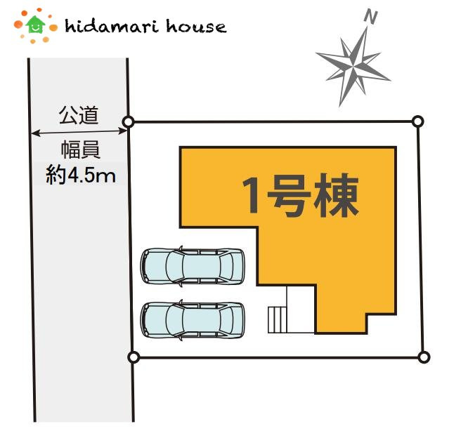 西区中野林3期　新築戸建　GRACE01の区画図
