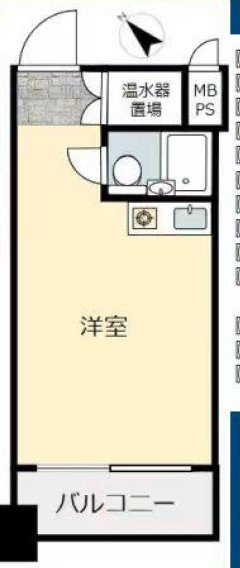 ダイアパレス飯田橋　1R・オーナーチェンジの間取り
