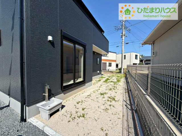 日立市東多賀町3期　新築戸建　2号棟の庭|家族みんなで広～いお庭でバーベキューが楽しめます(^^♪