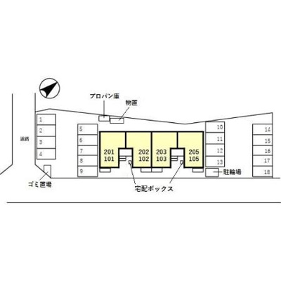 【区画図】 | ブライダルハイツ戸出 Ｃ