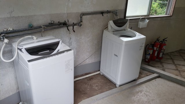 湯川屋のランドリースペース