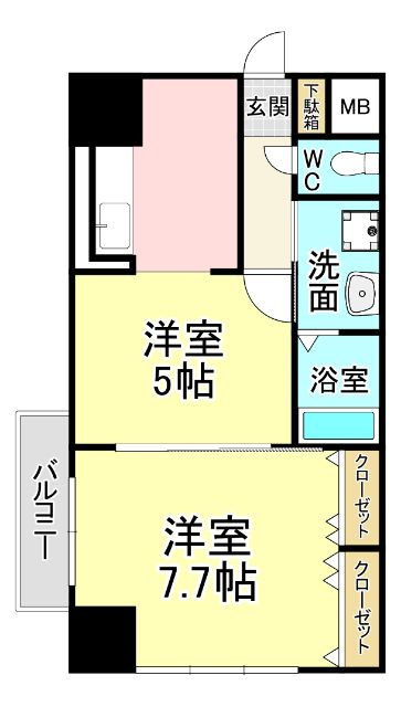 ヒット馬借テラスの間取り