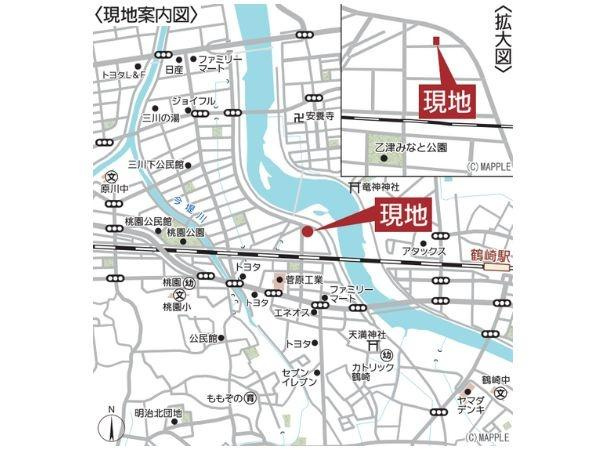 三川上第3-1号棟のその他|現地案内図です。