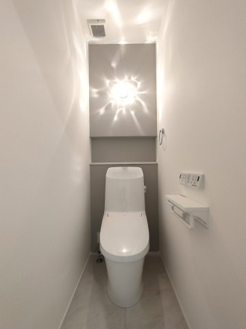 小郡市大保【3号棟】　新築戸建てのトイレ|シンプルで使いやすいトイレです