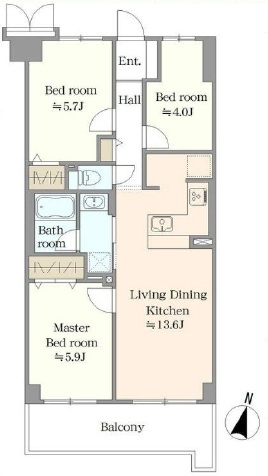 【間取り】 | エクセルふじみ野 | ３LDK