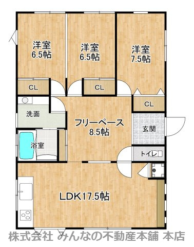 鳥栖市蔵上１丁目の中古一戸建の間取り