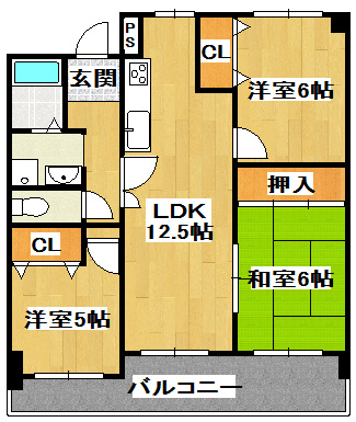 サンジェランの間取り