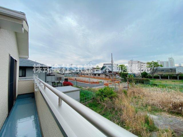 荒本2丁目中古戸建の展望|日光を遮る物がなく、陽当たり良好です！