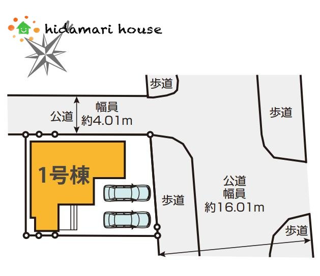 上尾市原市北3期　新築戸建　GRACE01の区画図