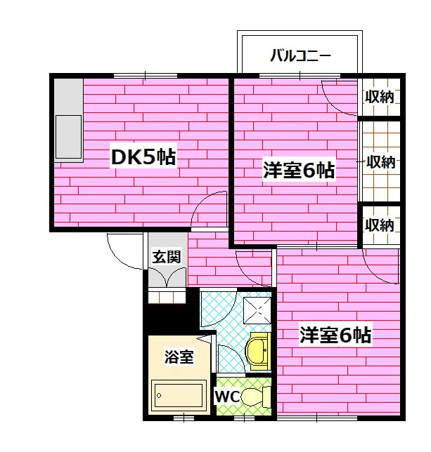 ディアスみくまりB棟の間取り