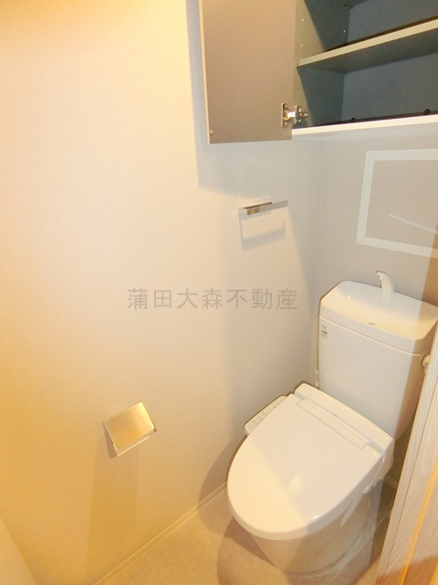 タスキ　リシェス池上のトイレ|温水洗浄便座付きのトイレ　