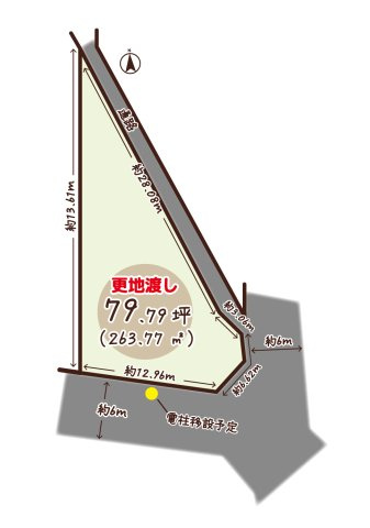 勧修寺福岡町の土地図