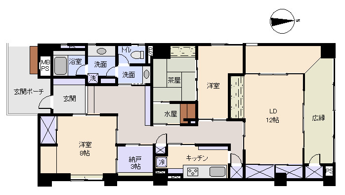 別邸桜乃庄の間取り