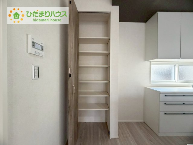 いわき市泉町タマタウン　新築戸建　1号棟の収納|パントリー完備で散らかりがちなキッチン回りもラクラクお片付けできちゃいます！(*^-^*)
