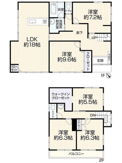 【間取り】 | アトムセレクト　千葉市花見川区南花園1丁目中古戸建