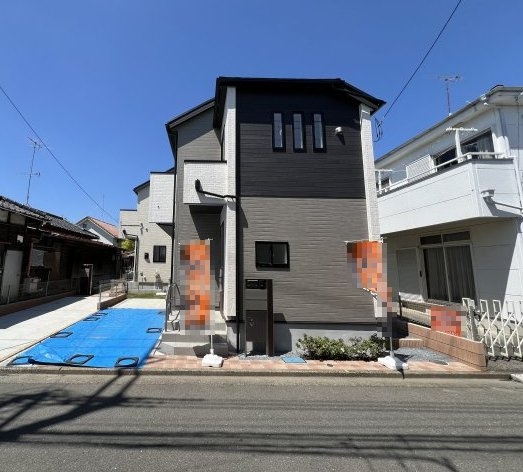 昭島市緑町3丁目　新築戸建全2棟の前面道路含む現地写真|閑静な住宅地で小さなお子様がいるご家族にも安心♪