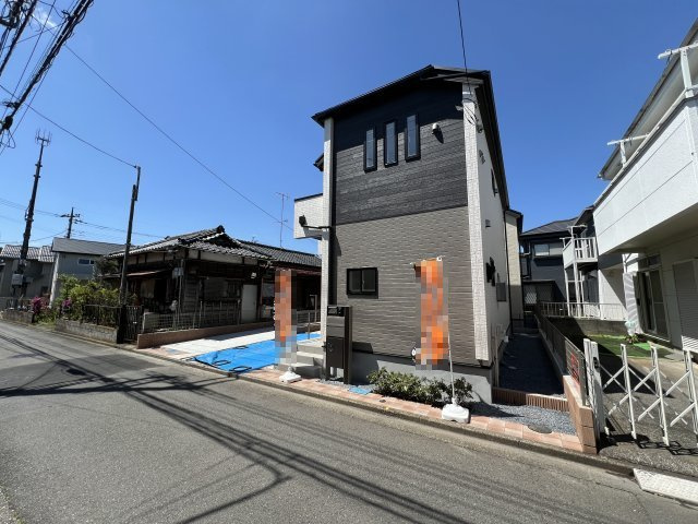 昭島市緑町3丁目　新築戸建全2棟の前面道路含む現地写真