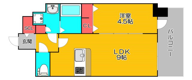 プレサンス朝潮橋ベイ・ブリーズの間取り