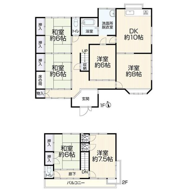 古河市中田　中古戸建の間取り