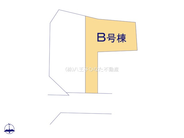 『八王子市新築戸建て』八王子市西寺方町1123-1【仲介手数料無料】の区画図|～仲介手数料無料☆八王子ひなた不動産～八王子市西寺方町　新築戸建て