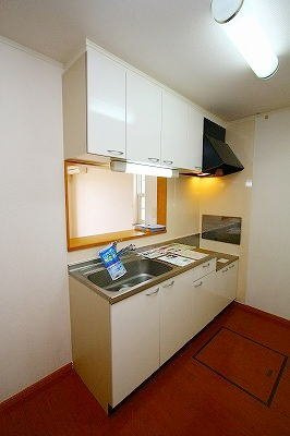 サンライズ憩　Ⅲのキッチン|お料理しやすいキッチンです