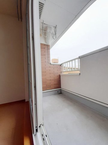 熊本市東区小山２丁目のアパートのバルコニー|陽当たり良好なバルコニーです