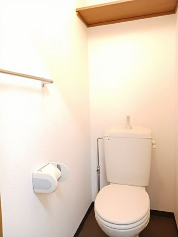 サニーフラッツＨＲのトイレ|落ち着いた色調のトイレです