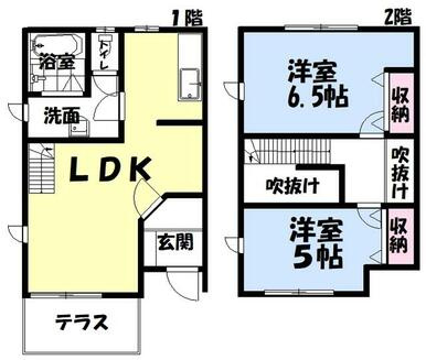 シャン・ド・ヴェールDの間取り
