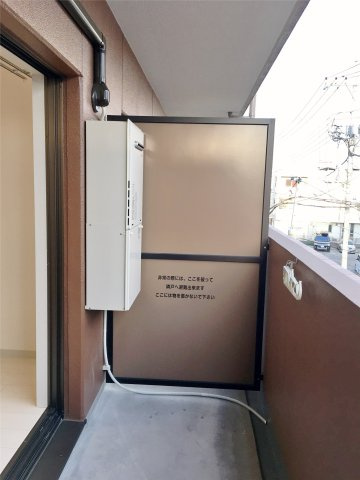 シャトー江北のバルコニー