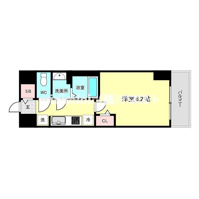 プレサンス天王寺デルニエの間取り