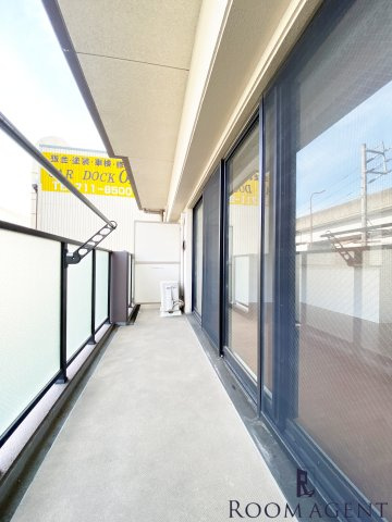 リバーコート砂田橋Ⅱのバルコニー