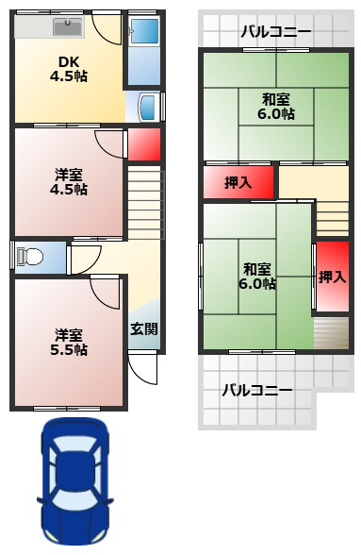 【間取り】 | Re-Home高松110-4