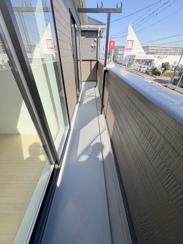 三郷市早稲田6丁目　新築戸建　全4棟　4号棟のバルコニー|南東向きバルコニーにて日当たり良好