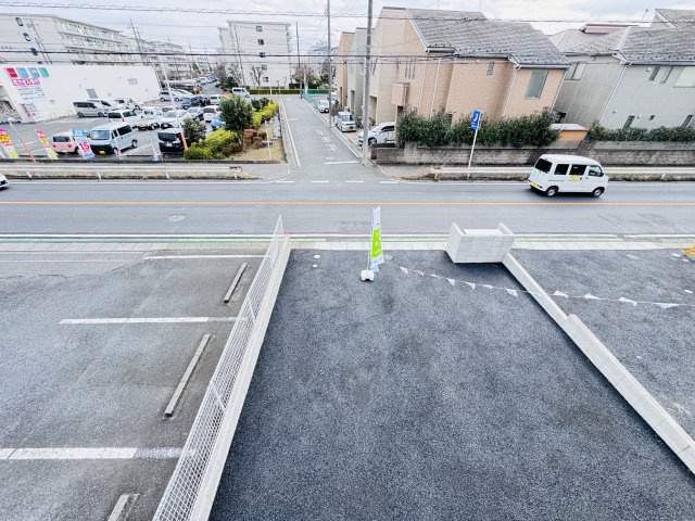 三郷市早稲田６丁目新築戸建【前間小学校：9分】の展望|バルコニーより道路側眺望