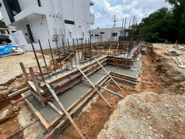 読谷村座喜味　新築共同住宅の外観|※建築前写真です