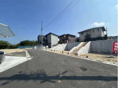 知多市大草字間瀬口　8号地　売り土地の前面道路含む現地写真|前面道路含む現地写真です