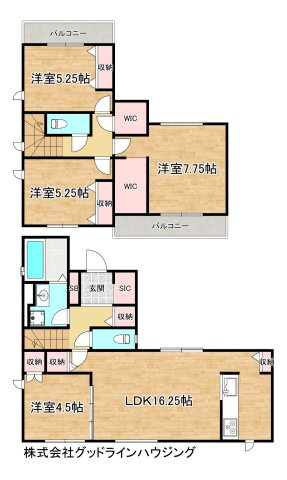 三木市末広３丁目　２期4号棟の間取り