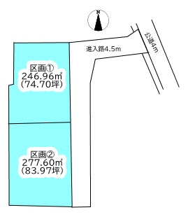 宮原町　売土地②の区画図