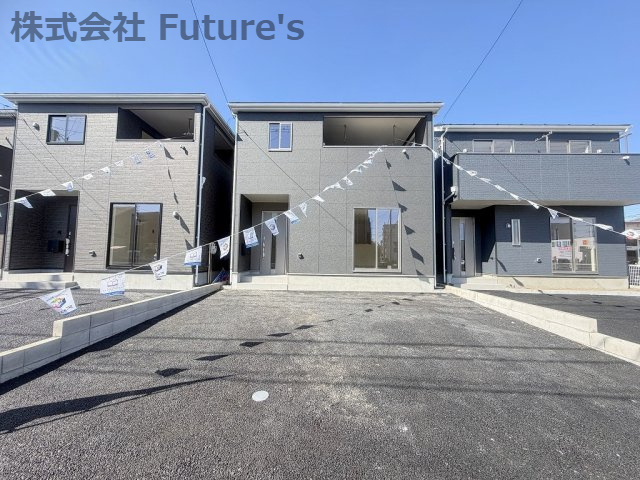 三郷市早稲田6丁目　新築戸建　全4棟　2号棟の外観|◆2026年2月完成の全4棟新築戸建◆カースペース並列2台可能◆
