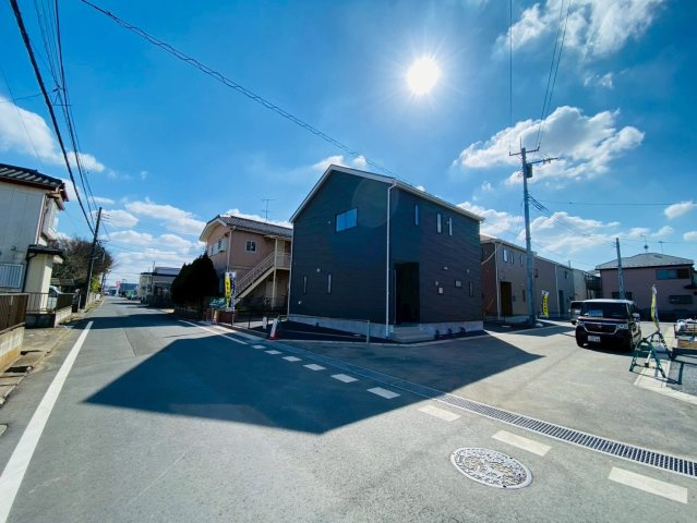 【1号棟】富里市七栄　第34　全７棟の前面道路含む現地写真