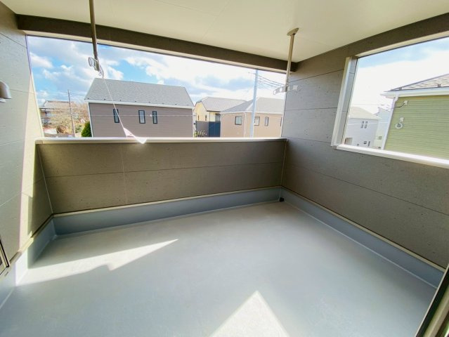 【7号棟】富里市七栄　第34　全７棟のバルコニー