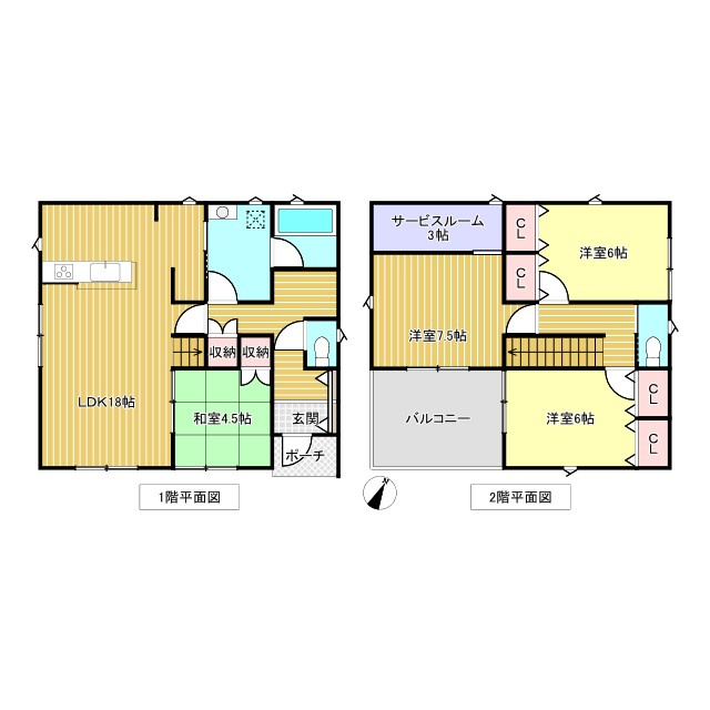 【7号棟】富里市七栄　第34　全７棟の間取り