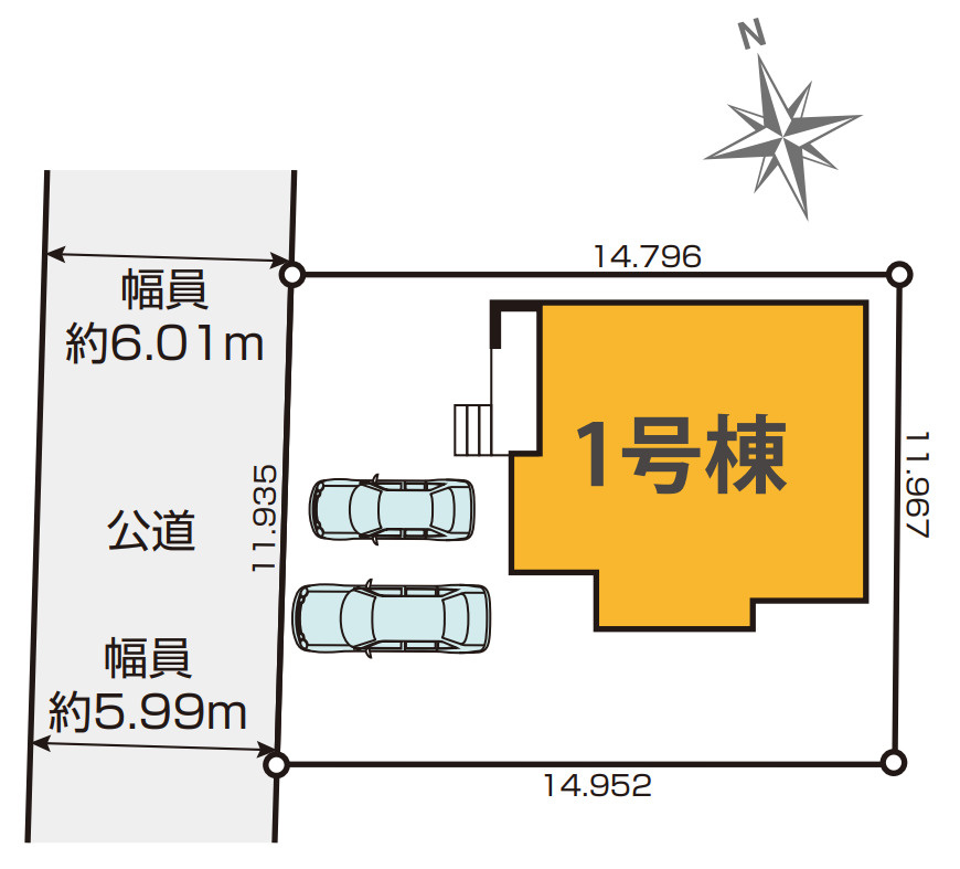 水戸市河和田２期　新築戸建　の区画図
