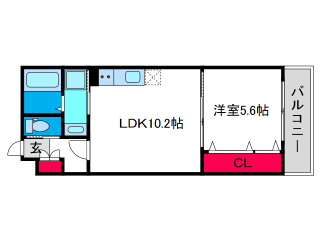 プレジール帝塚山の間取り