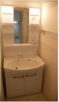 グランディール浅草の洗面所