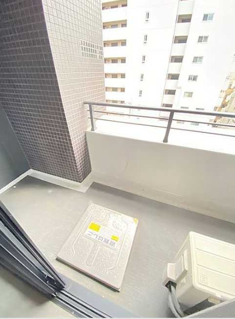 パークフラッツ中目黒　ペット相談　目黒川沿い　トランクルームのバルコニー