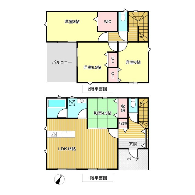 【5号棟】富里市七栄　第34　全７棟の間取り
