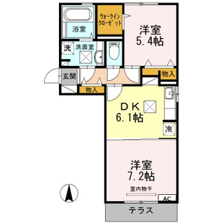 【間取り】 | ソレアードD-1 | 【ソレアードD-1】
