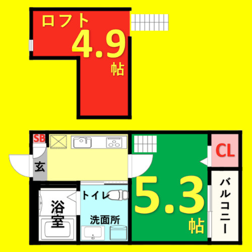 コンフォート上高畑(コンフォートカミタカバタ)　名古屋市賃貸　仲介手数料無料の間取り